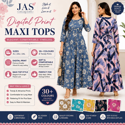 Premium Rayon Floral Maxi Top