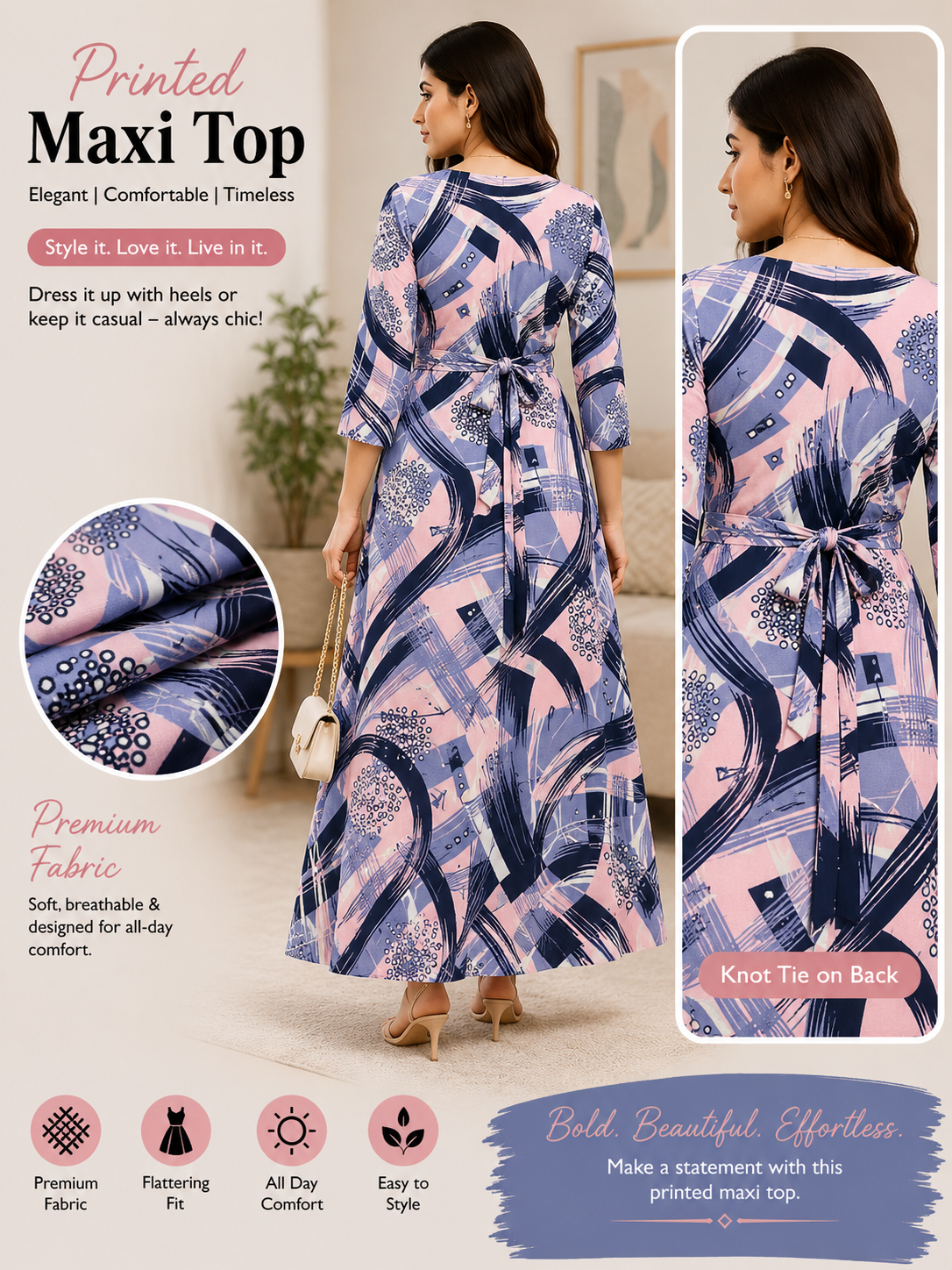 Premium Rayon Floral Maxi Top
